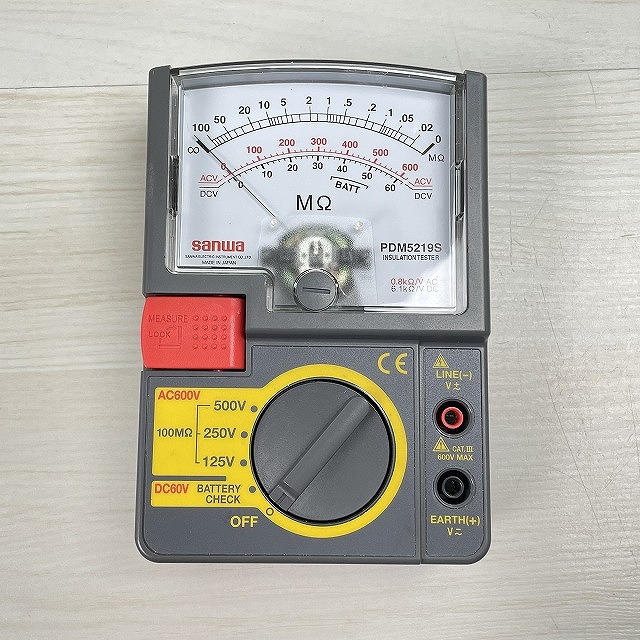 三和電気計器 アナログ絶縁抵抗計 PDM5219S