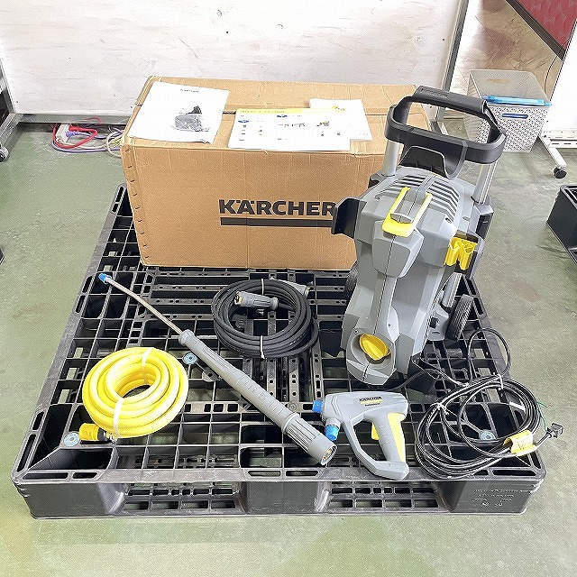 ケルヒャー高圧洗浄機HD4/8Pの本体と付属品一覧。埼玉県朝霞市で高価買取いたします!