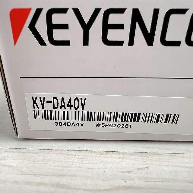 キーエンス D/A変換ユニット KV-DA40Vの外箱型番ラベル。埼玉県朝霞市で高価買取!